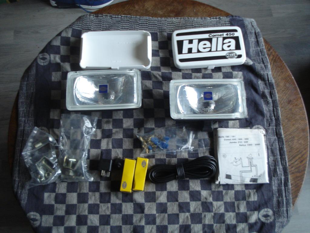 Oldtimer 1 set hella verstralers comet 450 en covers, Verzenden, Nieuw