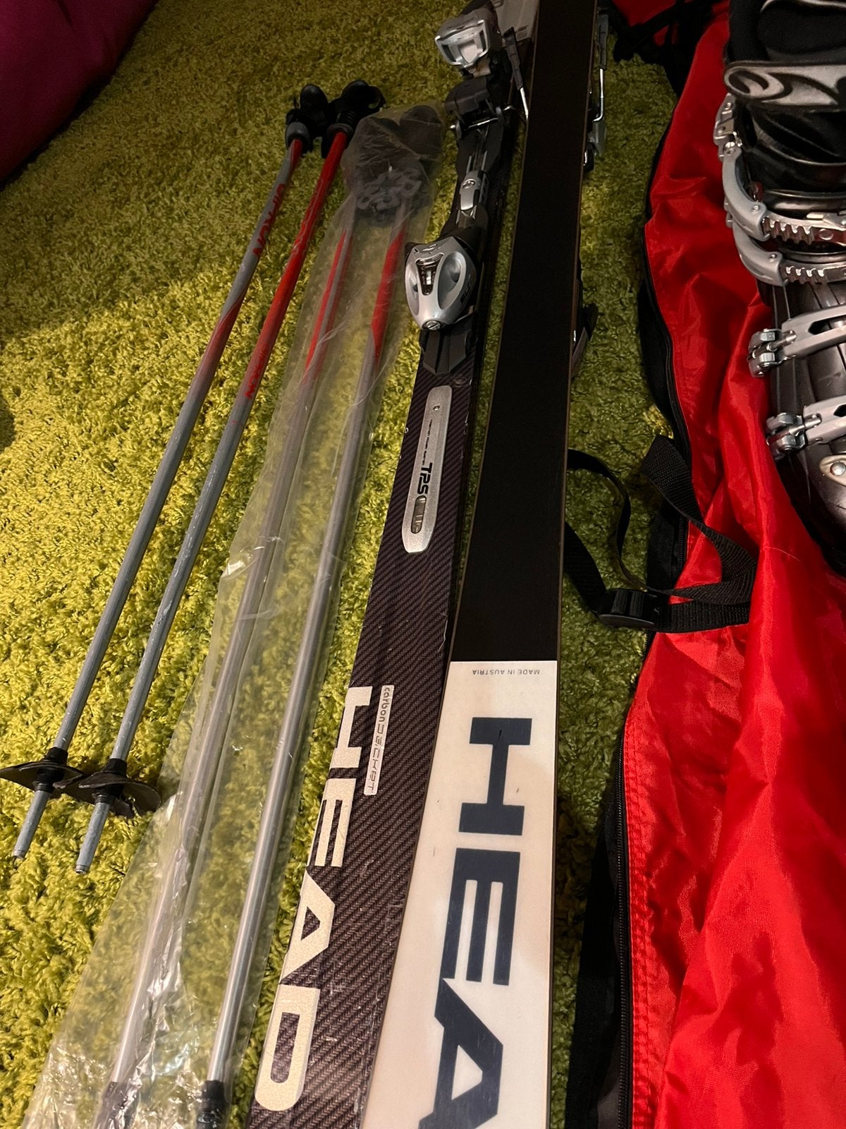 Complete ski set. 43/44. Latten, schoenen en stokken, Ophalen, 160 tot 180 cm, Gebruikt, Skiën