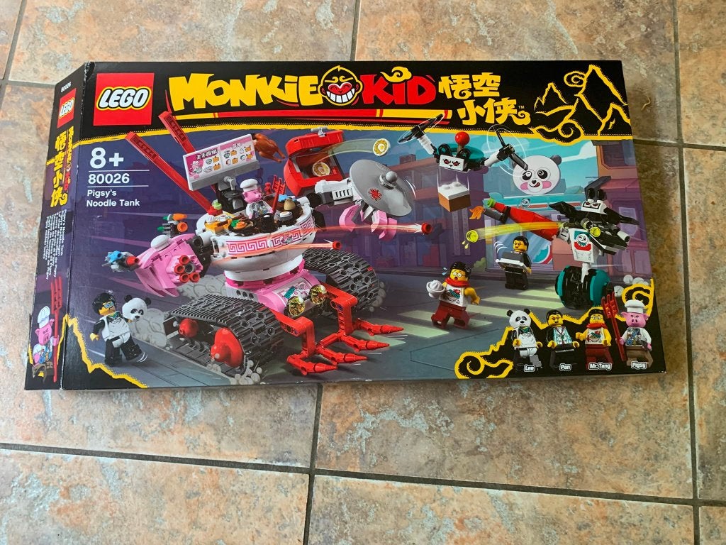 Lege doos - Lego Monkie Kid 80026 Pigsy's Noodle Tank, Gebruikt, Overige thema's, Lego, Ophalen of Verzenden