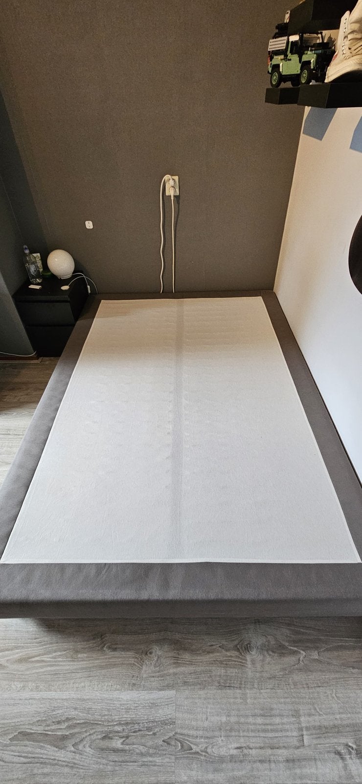 IKEA bedframe 140x200 met lattenbodem, Ophalen, Wit, Tweepersoons, 140 cm