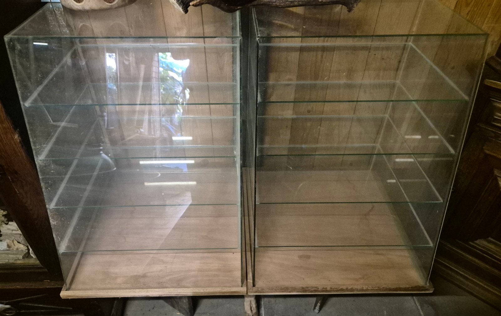 Toonbank vitrine 2 x vitrinekast kleine vitrine, Huis en Inrichting, Ophalen, 50 tot 100 cm, 25 tot 50 cm, Glas