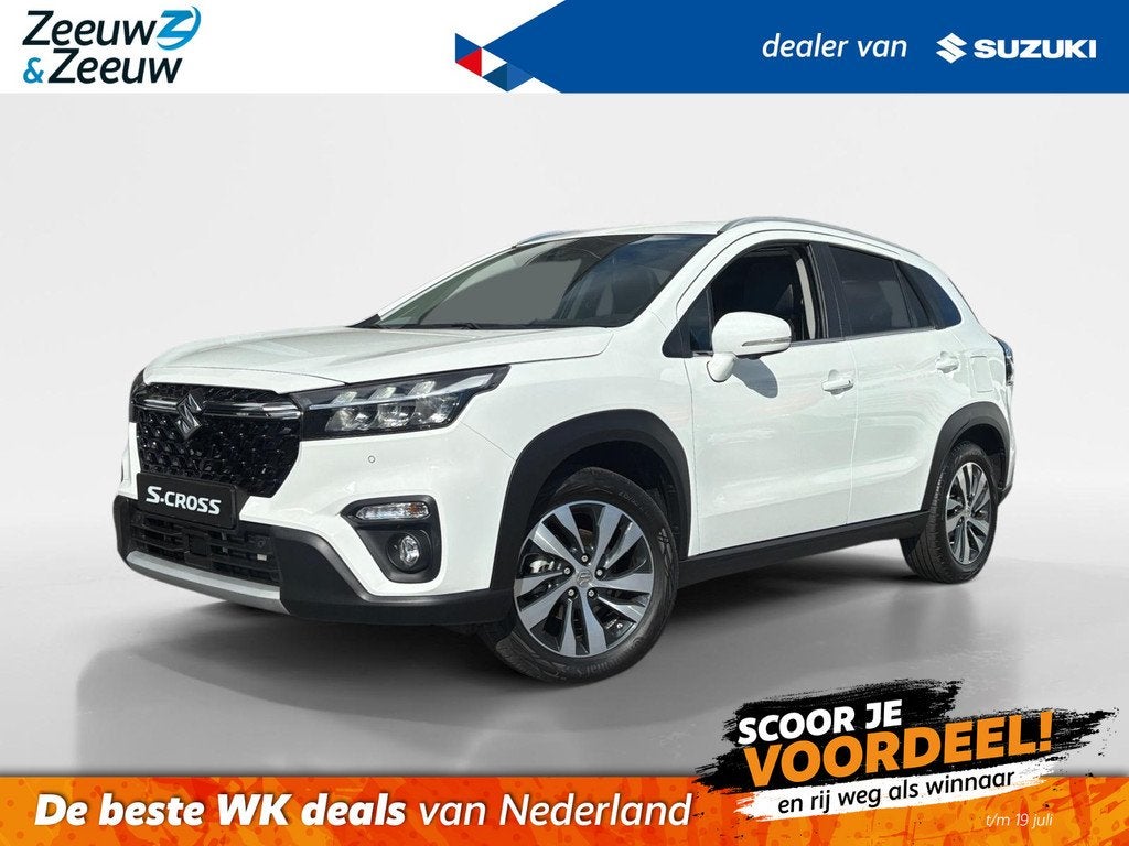 Suzuki S-Cross 1.4 Boosterjet Style Hybrid | €1850.- korti, 12 maanden, 4 cilinders, Wit, Leder