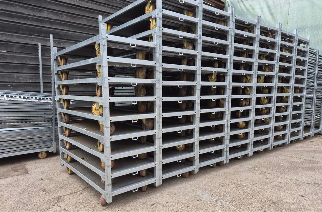 Deense karren,  bloemen containers,  Dc , Cc, Doe-het-zelf en Verbouw, Transportwagens, 100 liter of meer, Ophalen, Gebruikt, Transportkar