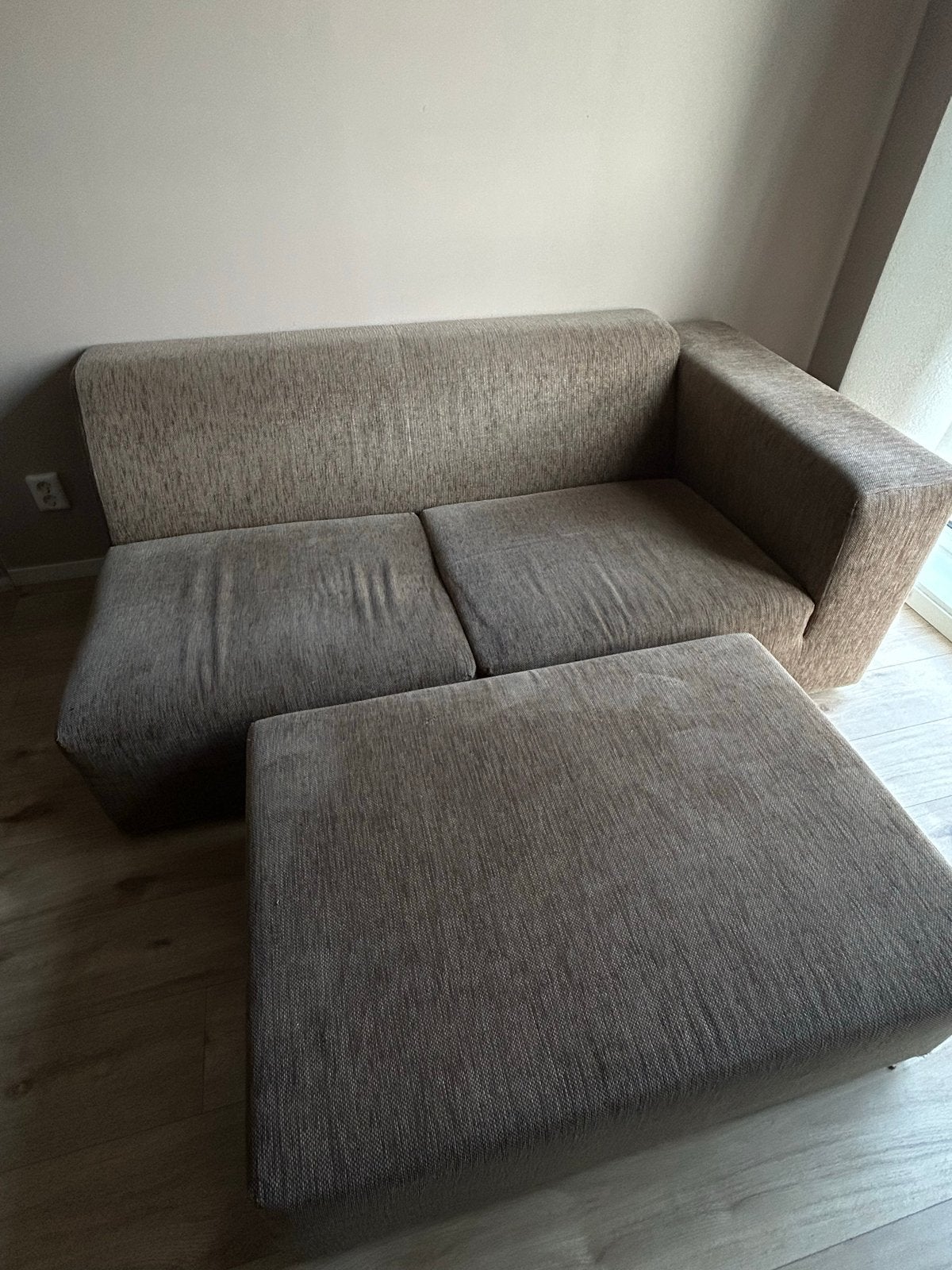 Bank van Montell met Hocker, Ophalen, Gebruikt, 150 tot 200 cm, Tweepersoons