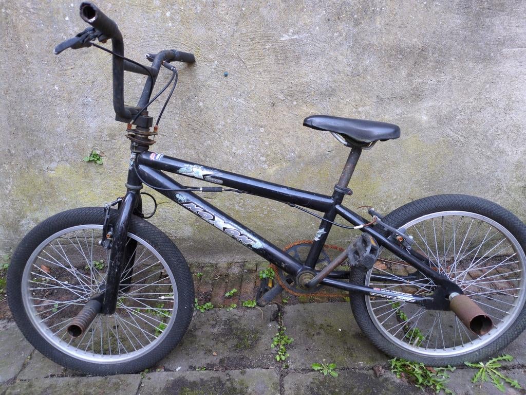 Gebruikte BMX fiets - Zwart, met voetsteunen, Ophalen, Gebruikt, Staal, Hoxon