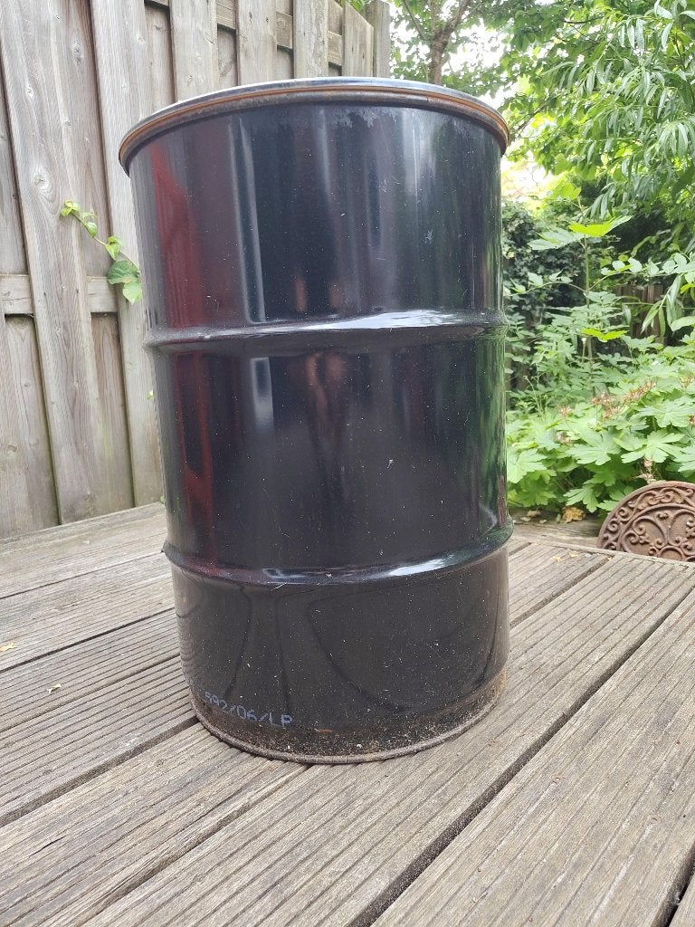 4 oliedrums, Ophalen, Gebruikt, Vuurton