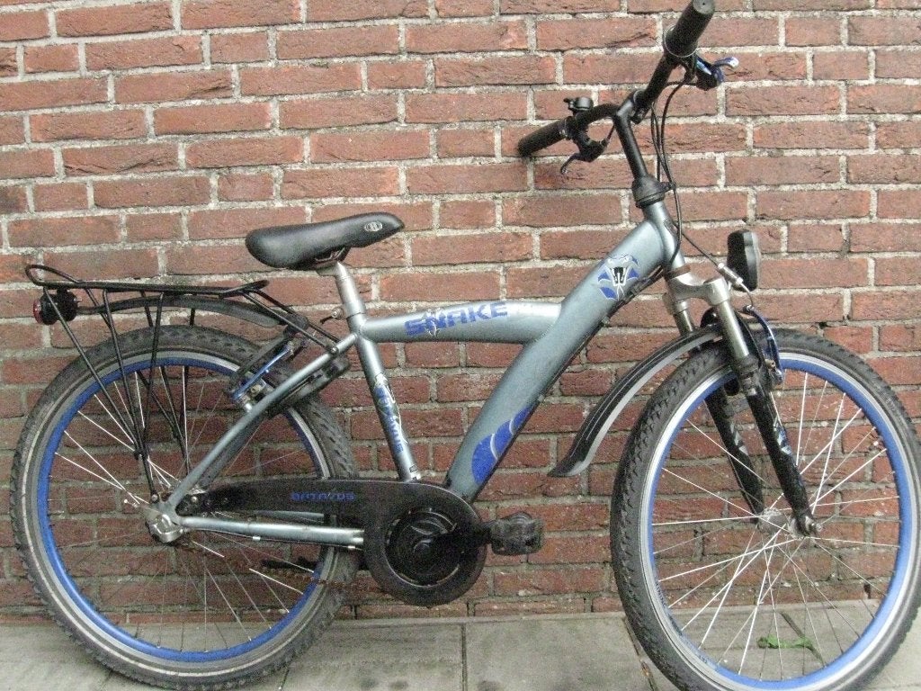 3xBatavus/Loekie jongensfiets 3v Wiel 24/22" Fra39/43/34cm, Fietsen en Brommers, Ophalen, Gebruikt, 20 inch, Handrem