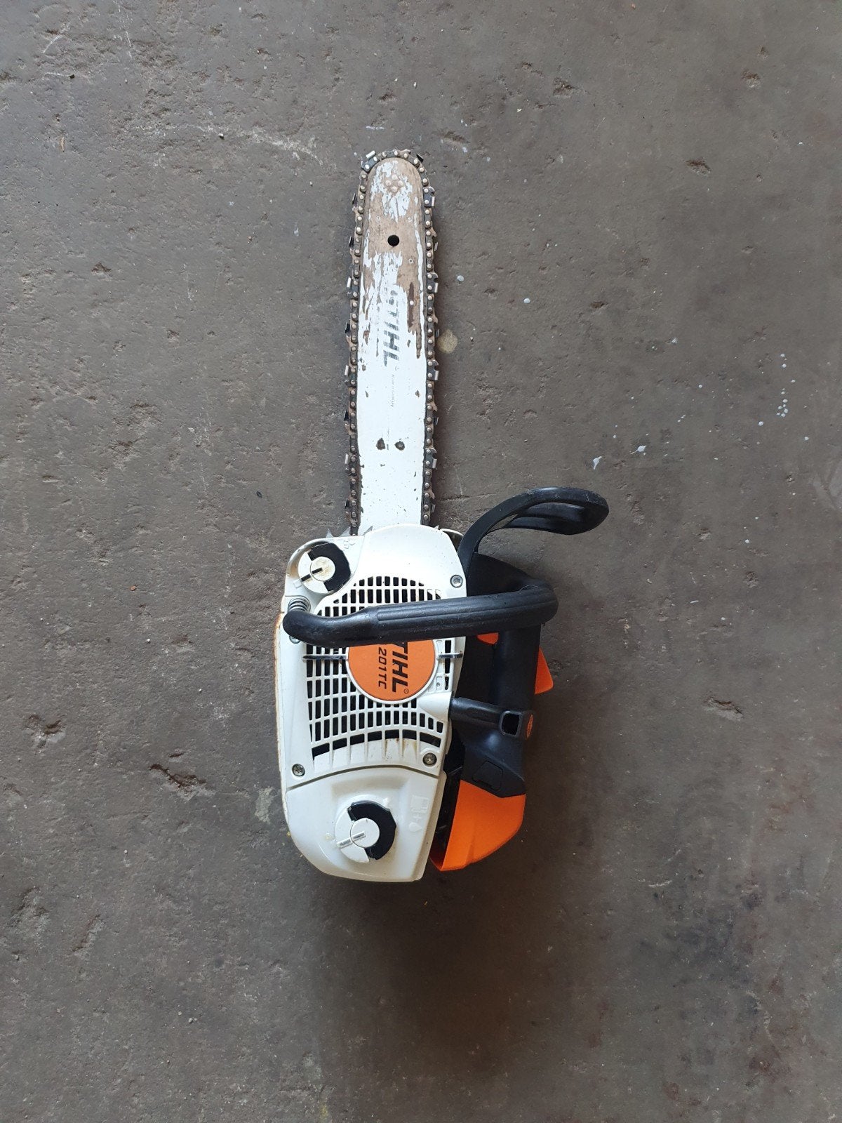 Stihl ms 201 tc motorzaag, Tuin en Terras, Hand-tuingereedschap, Ophalen, Gebruikt