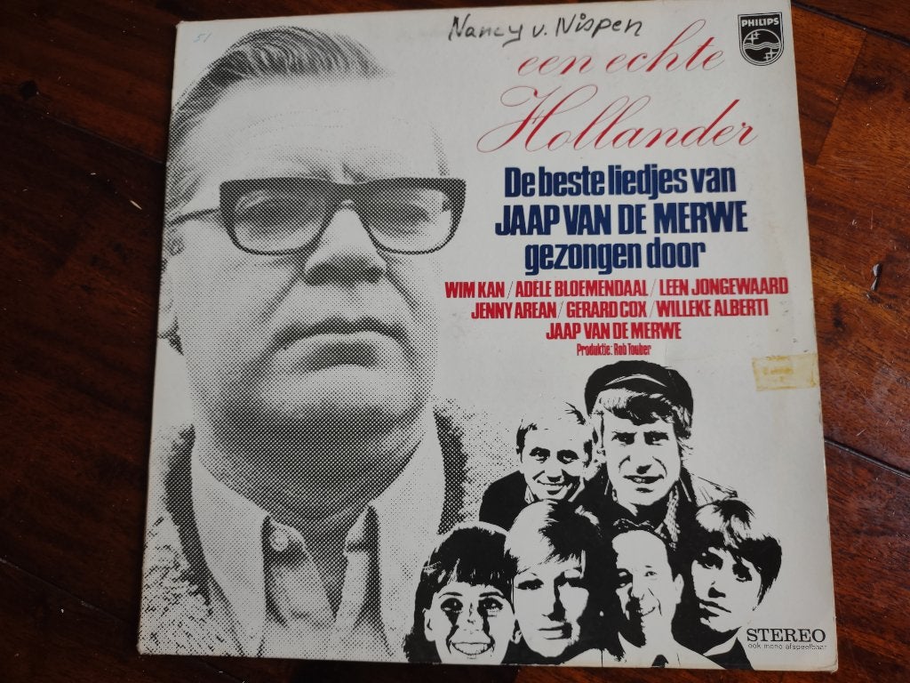 Lp - Jaap van de Merwe - Een echte Hollander, Cd's en Dvd's, Ophalen of Verzenden, Zo goed als nieuw, 12 inch, Levenslied of Smartlap