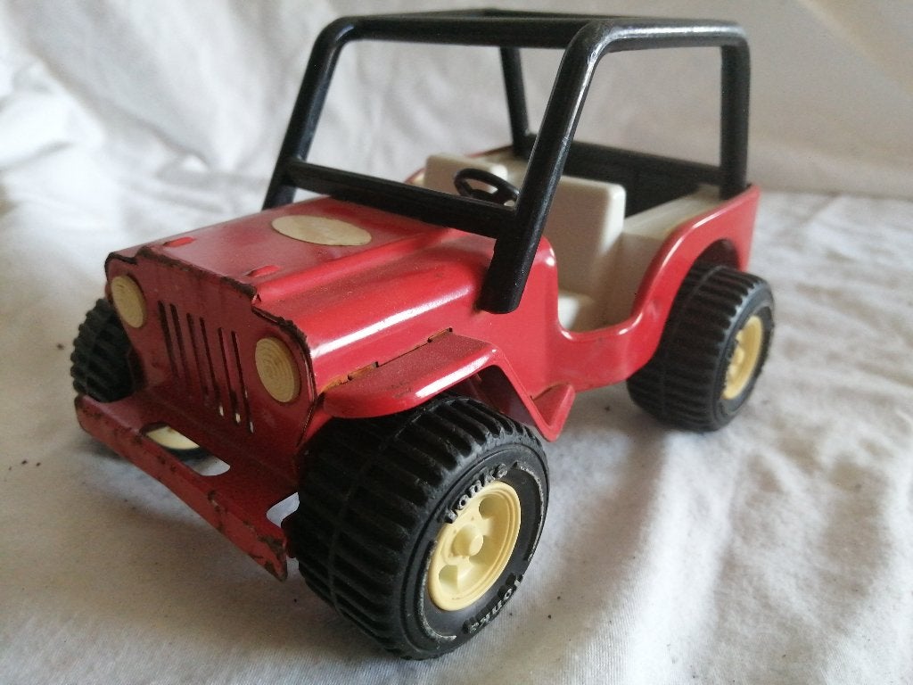 Vintage Tonka jeep in gebruikt staat, Ophalen of Verzenden, Gebruikt