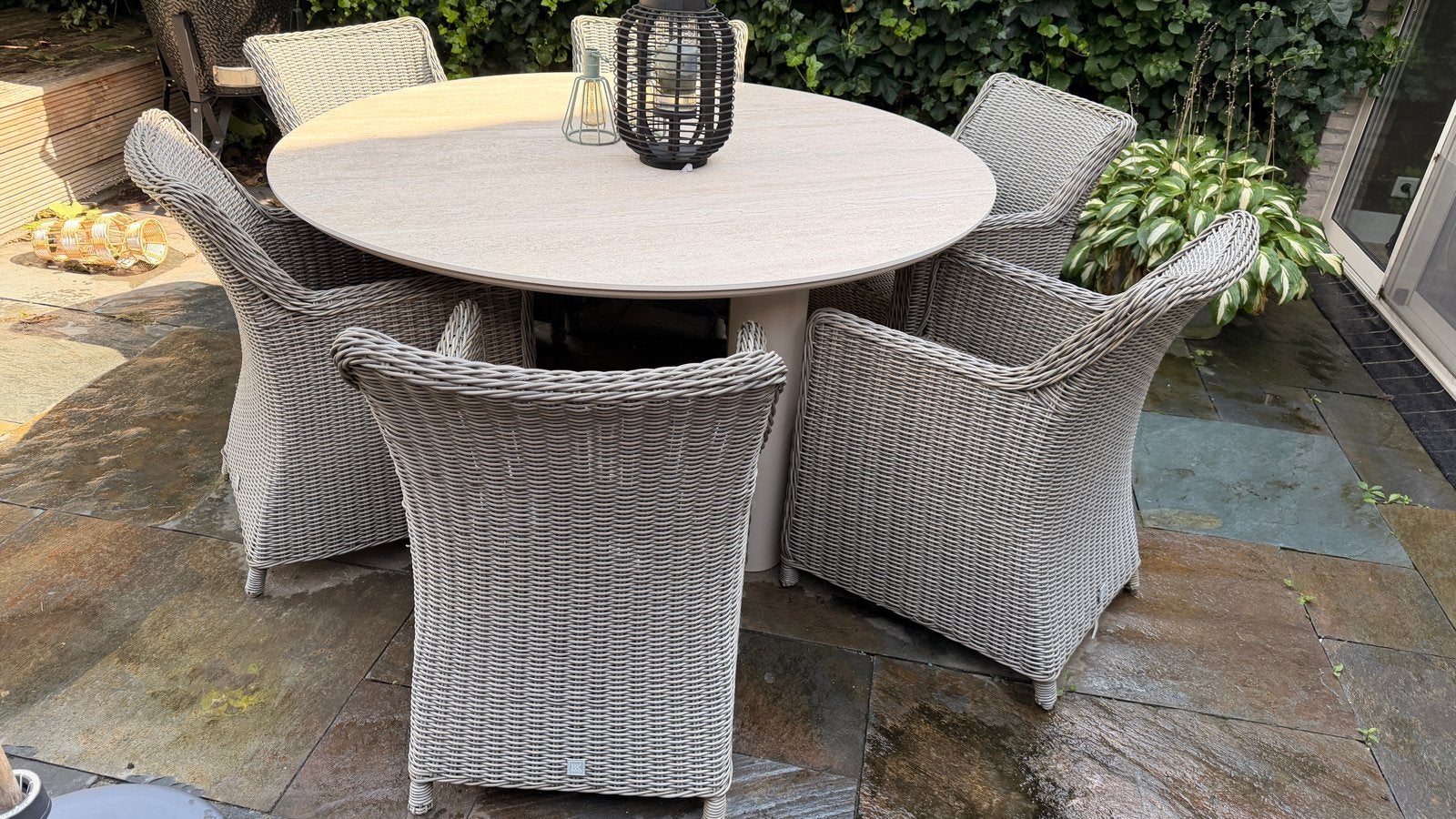 Wicker Tuinstoelen - 6 stuks, Tuin en Terras, Tuinstoelen, Ophalen, Gebruikt, Wicker