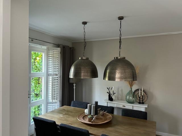 Hanglamp Nikkel (2 stuks), Ophalen, Zo goed als nieuw, Metaal