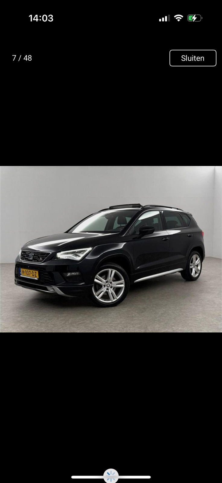 Seat Ateca 1.5 Ecotsi 150pk Dsg-7 2020 Zwart, Auto's, 1498 cc, 4 cilinders, Ateca, Zwart