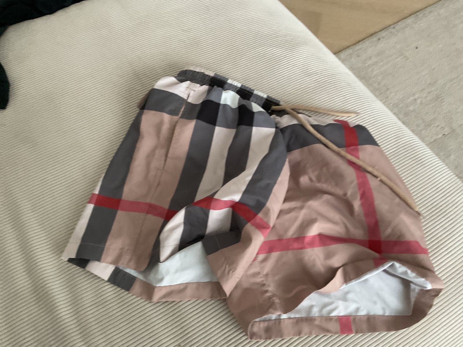 Burberry Zwemshort, Ophalen of Verzenden, Zo goed als nieuw, Beige, Zwembroek of Short