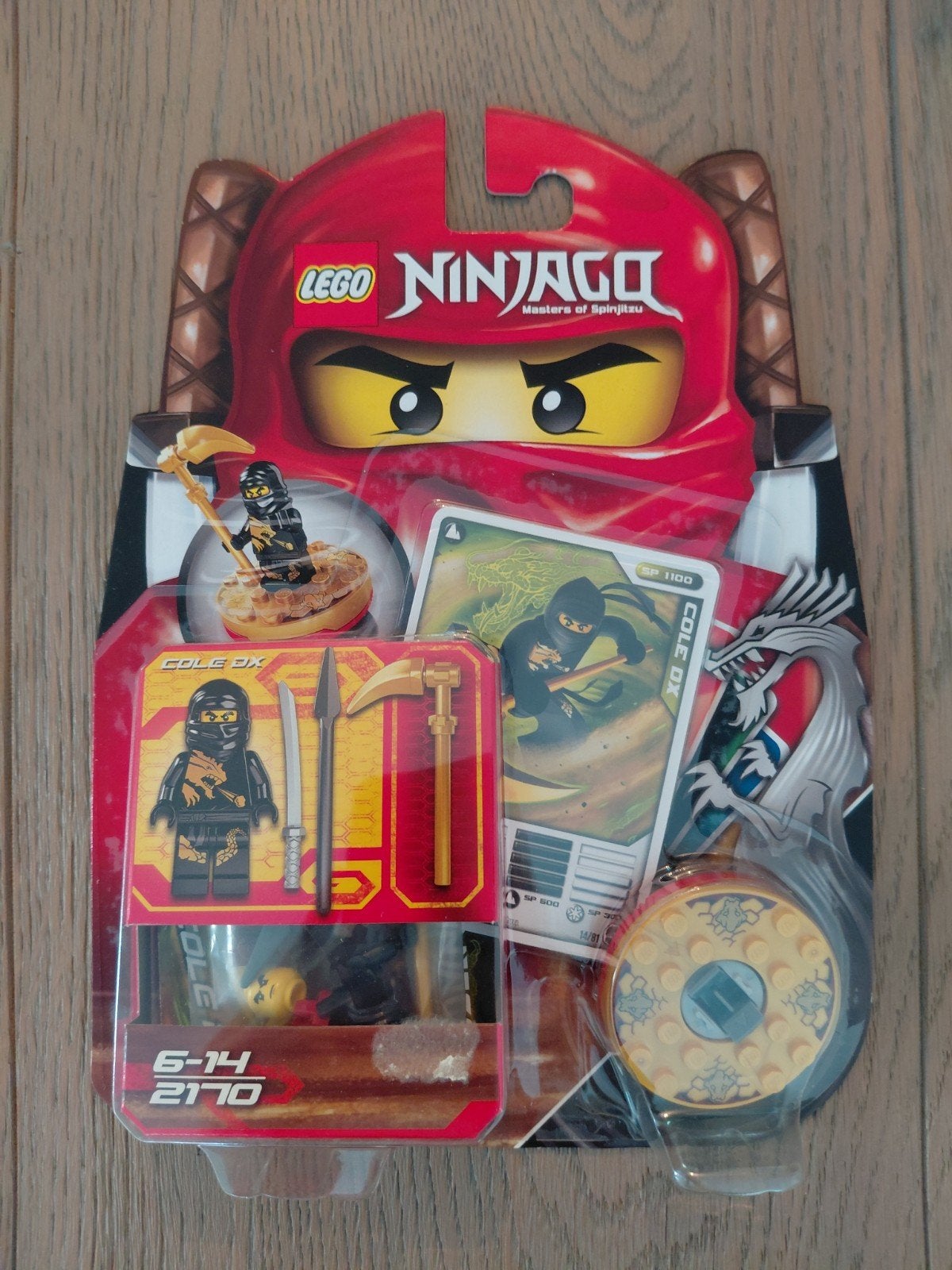 LEGO Ninjago Cole DX Spinnerset 2170 - NIEUW, Lego, Nieuw, Ophalen of Verzenden, Ongeopend/sealed