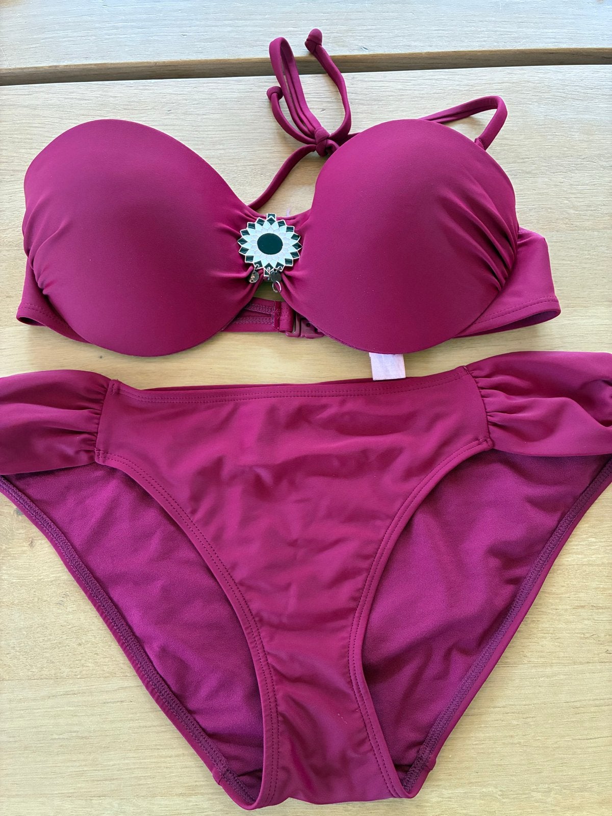 Hunkemöller Strapless Bikini Top 80C/L met Push-up Effect, Ophalen of Verzenden, Nieuw, Roze, Bikini
