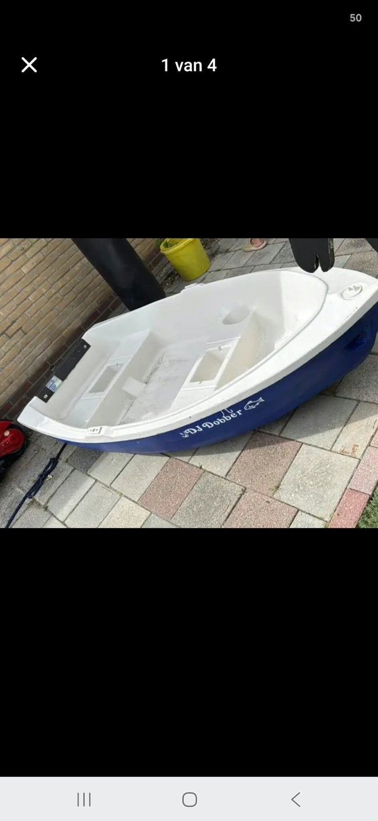 Mooie boot, hij moet polyester worden vandaag of morgen, Ophalen, Zo goed als nieuw, Motorboot