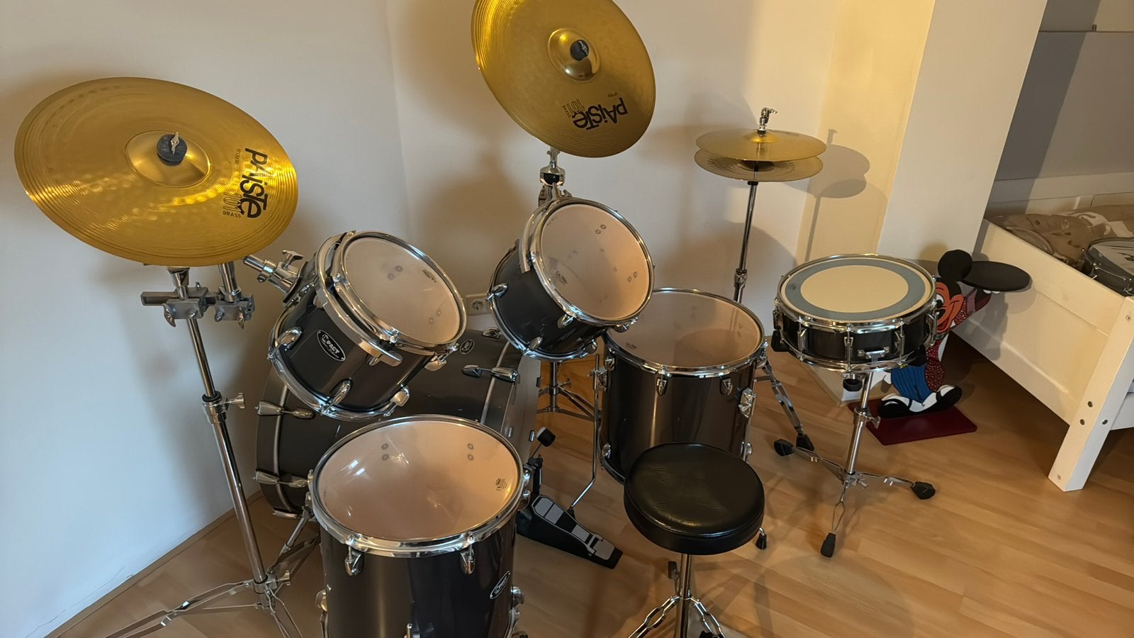 Drumstel, zelden gebruikt., Muziek en Instrumenten, Drumstellen en Slagwerk, Ophalen, Zo goed als nieuw, Overige merken