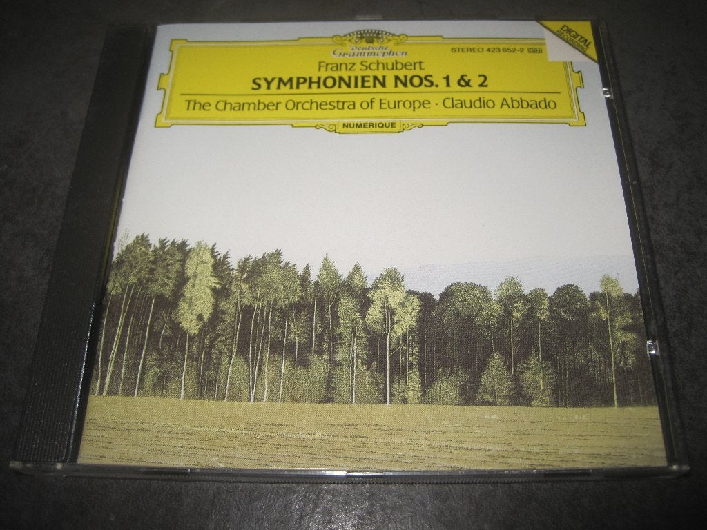 Schubert Symphonien nos 1 &2 Abbado op DGG, Cd's en Dvd's, Cd's | Klassiek, Ophalen of Verzenden, Classicisme, Zo goed als nieuw