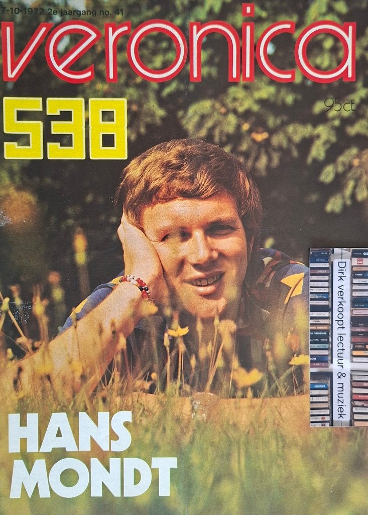 Veronica 538 nr 41, 1972; Jen Rog, Cesar Zuiderwijk, Top 40, Ophalen of Verzenden, Gebruikt, Boek, Tijdschrift of Artikel
