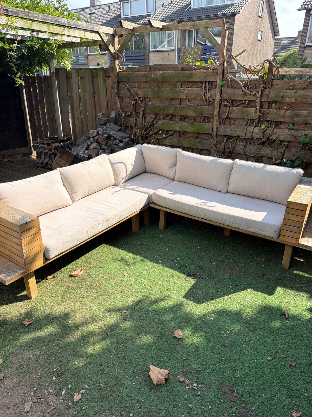 Grote loungebank 250x250 cm - Gebruikt, zit heerlijk, Ophalen, Gebruikt, Bank, Loungeset
