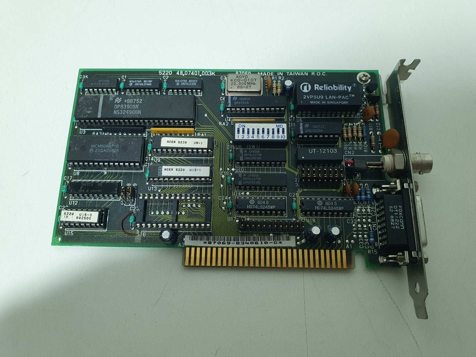 Vintage Acer 5220 ISA netwerkkaart - AUI/BNC LAN-PAC, ., Ophalen of Verzenden, ., Acer