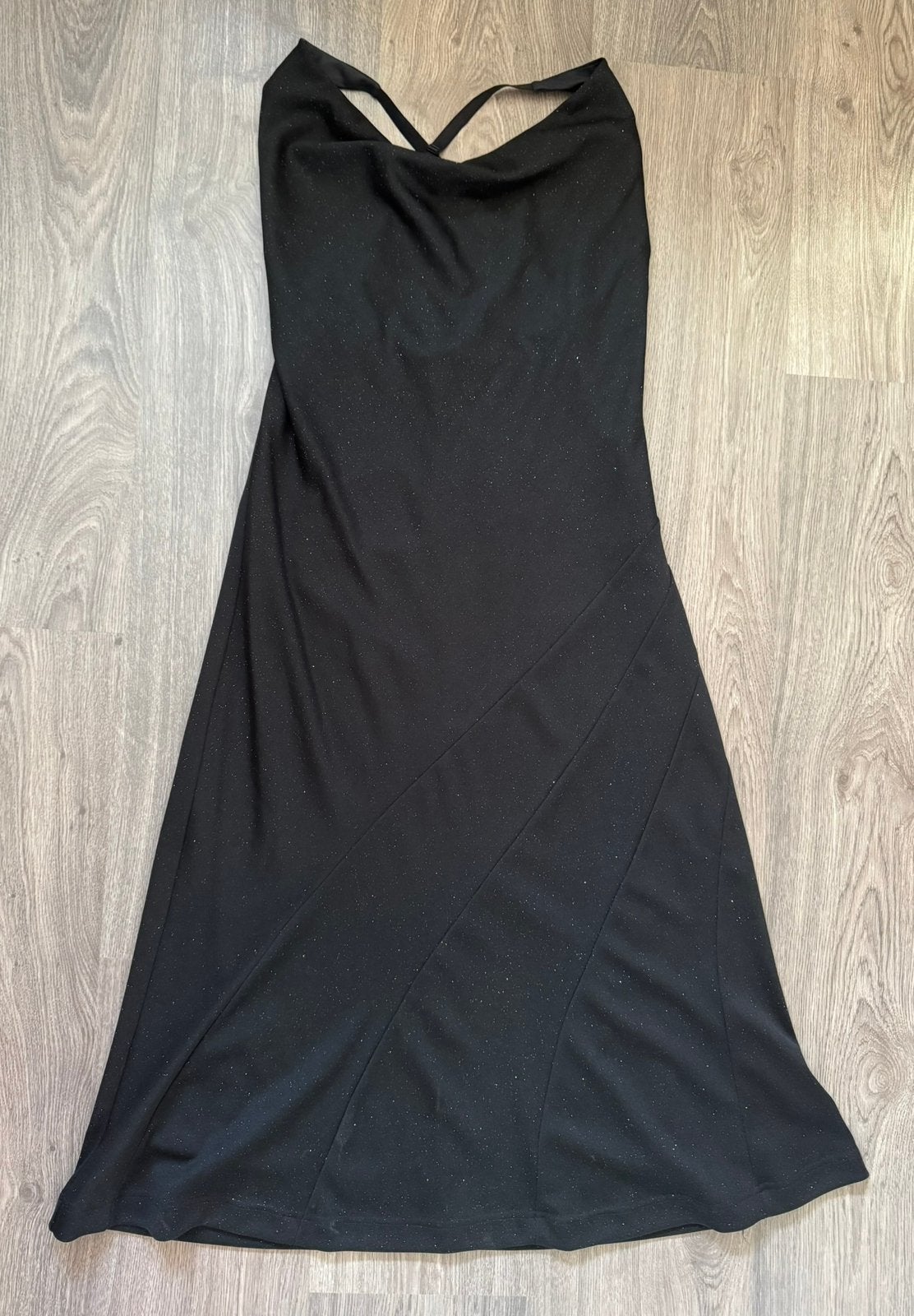 Proloog - zwarte gala jurk - maat 40 - glitter, Maat 38/40 (M), Galajurk, Zwart, Ophalen of Verzenden