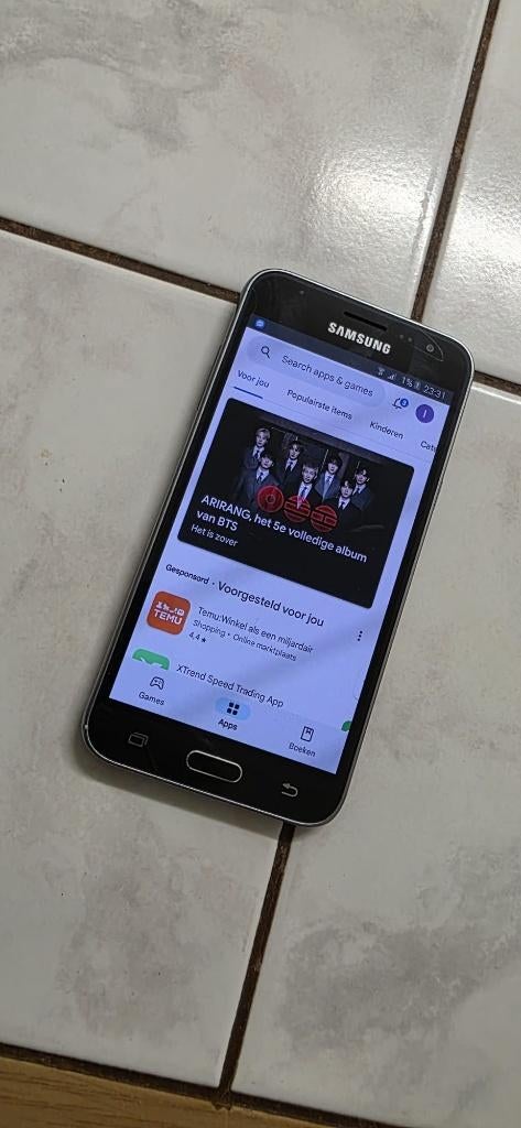 Samsung J3 in goede staat, Telecommunicatie, Mobiele telefoons | Samsung, Overige modellen, Zwart, Ophalen of Verzenden, Zo goed als nieuw