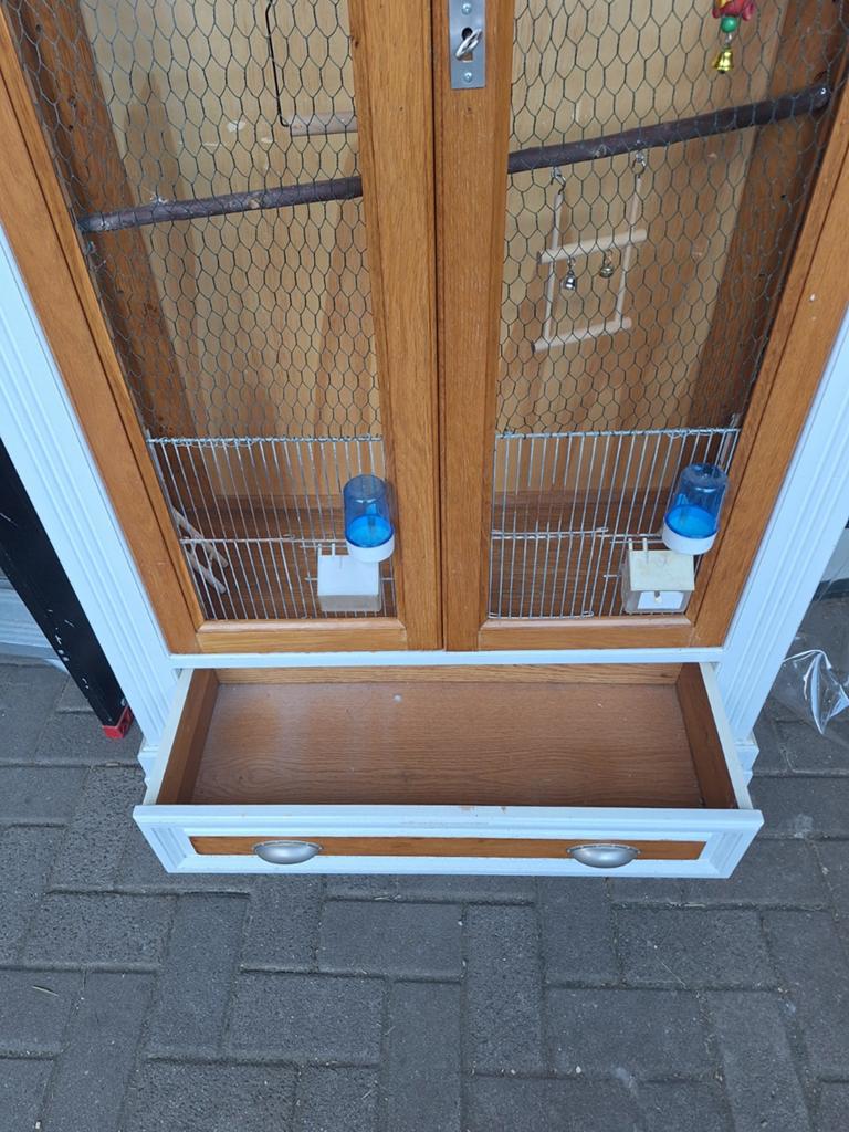 Tekoop vogel kooi en hoop toebehoor, Ophalen of Verzenden, Kooi, Minder dan 60 cm
