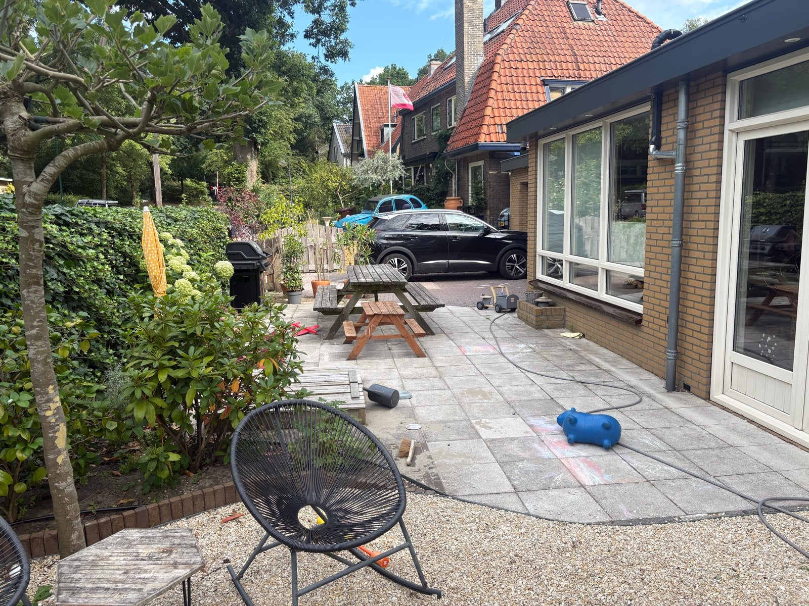 Gratis waaltjes + 40x40 tegels+ grindpad, Ophalen, Gebruikt, 10 m² of meer, Beton