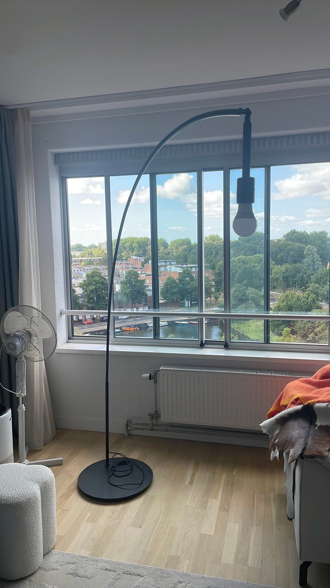 Standing hang light / staande lampvoet [IKEA] zwart, Ophalen, Zo goed als nieuw, 150 tot 200 cm