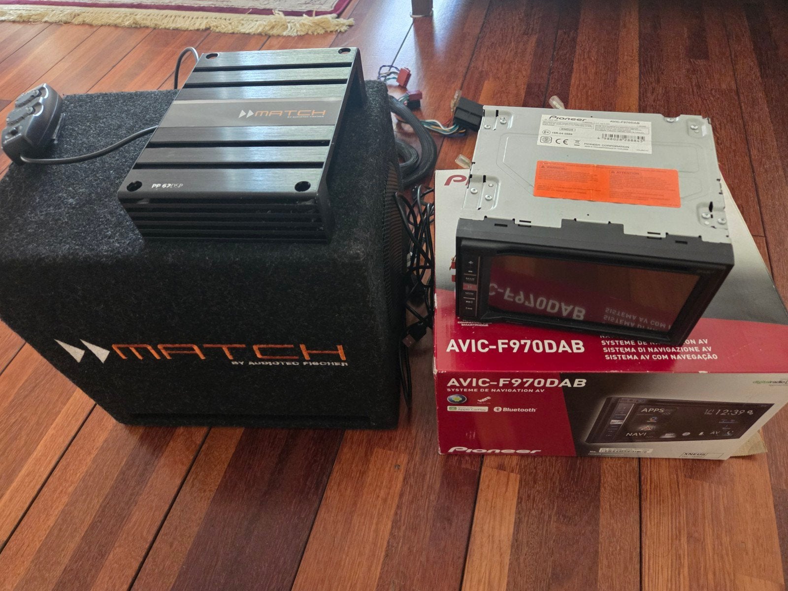 Match by Audiotec Fischer PP62DSP versterker en subwoofer, Ophalen of Verzenden, Zo goed als nieuw