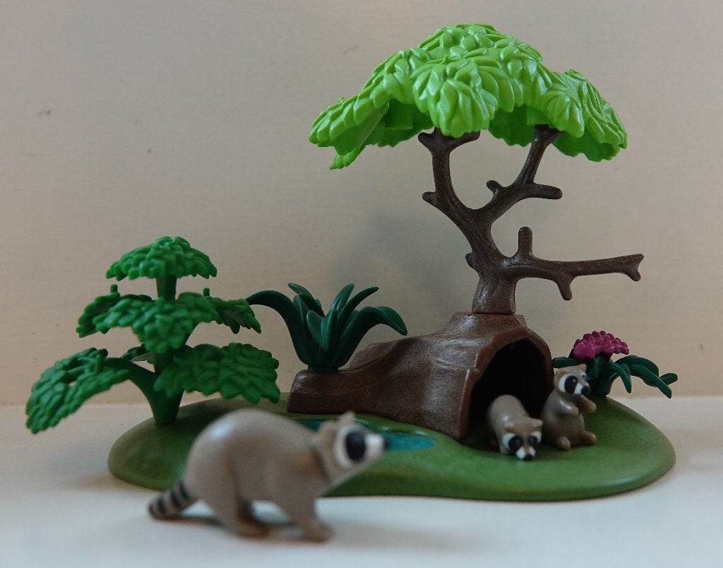 Playmobil 4205 – Wasberen met Boomstam en Vijver, Wild life, Complete set, Overige typen, Ophalen of Verzenden