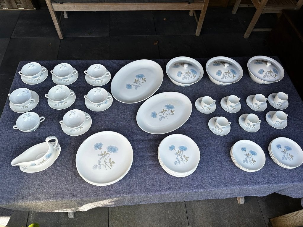Prachtige Wedgwood servies - ICE ROSE, Ophalen, Vintage, Zo goed als nieuw, Wedgwood
