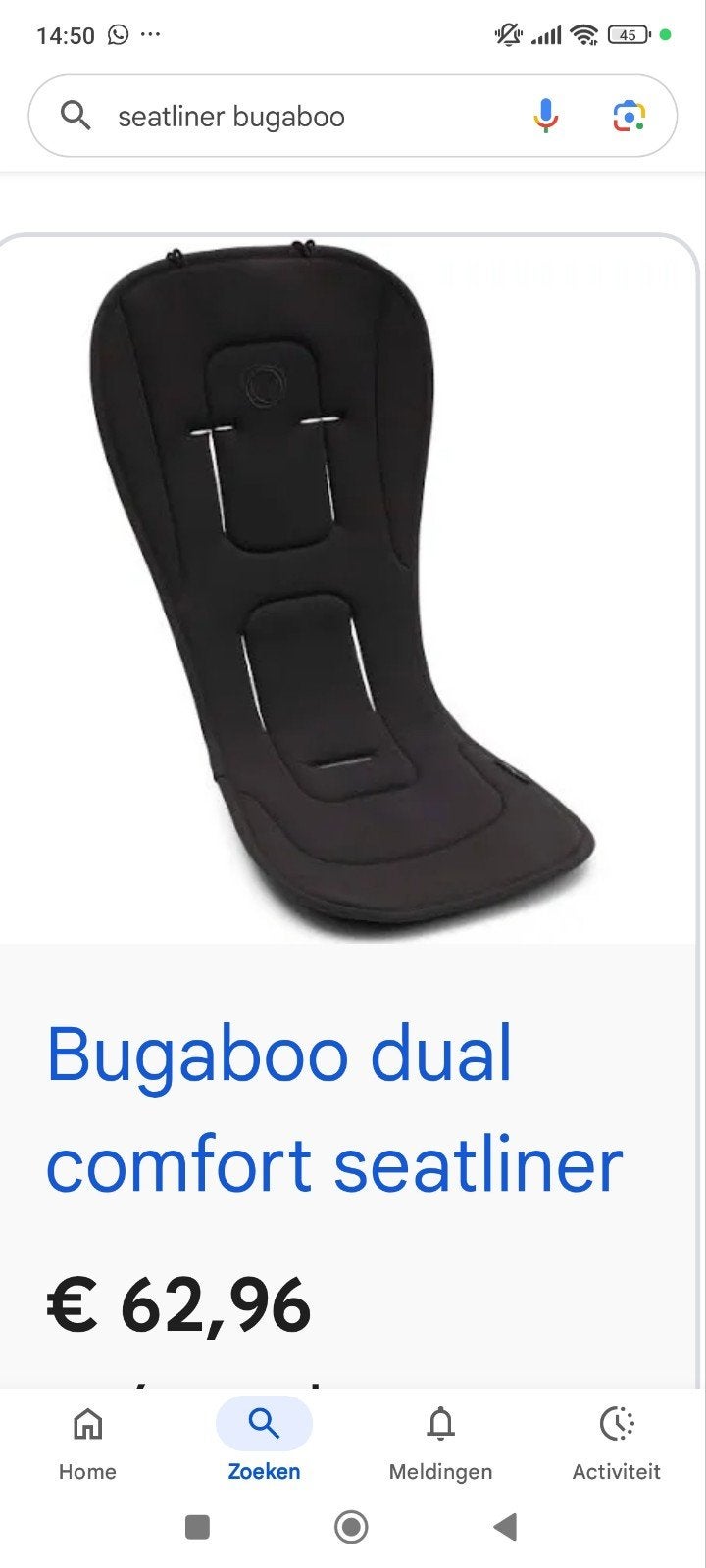 Bugaboo butterfly 2 zwart, Ophalen of Verzenden, Voetenzak