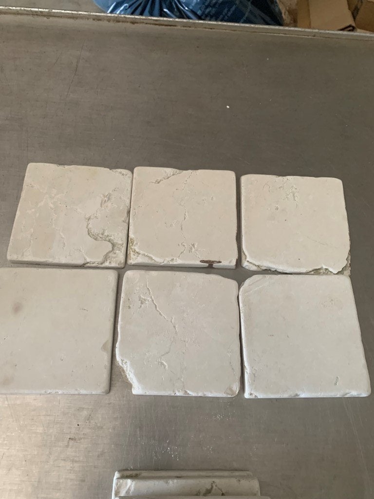 marmeren tegels Biancone (10x10), Ophalen, Wandtegels, Nieuw, Minder dan 20 cm