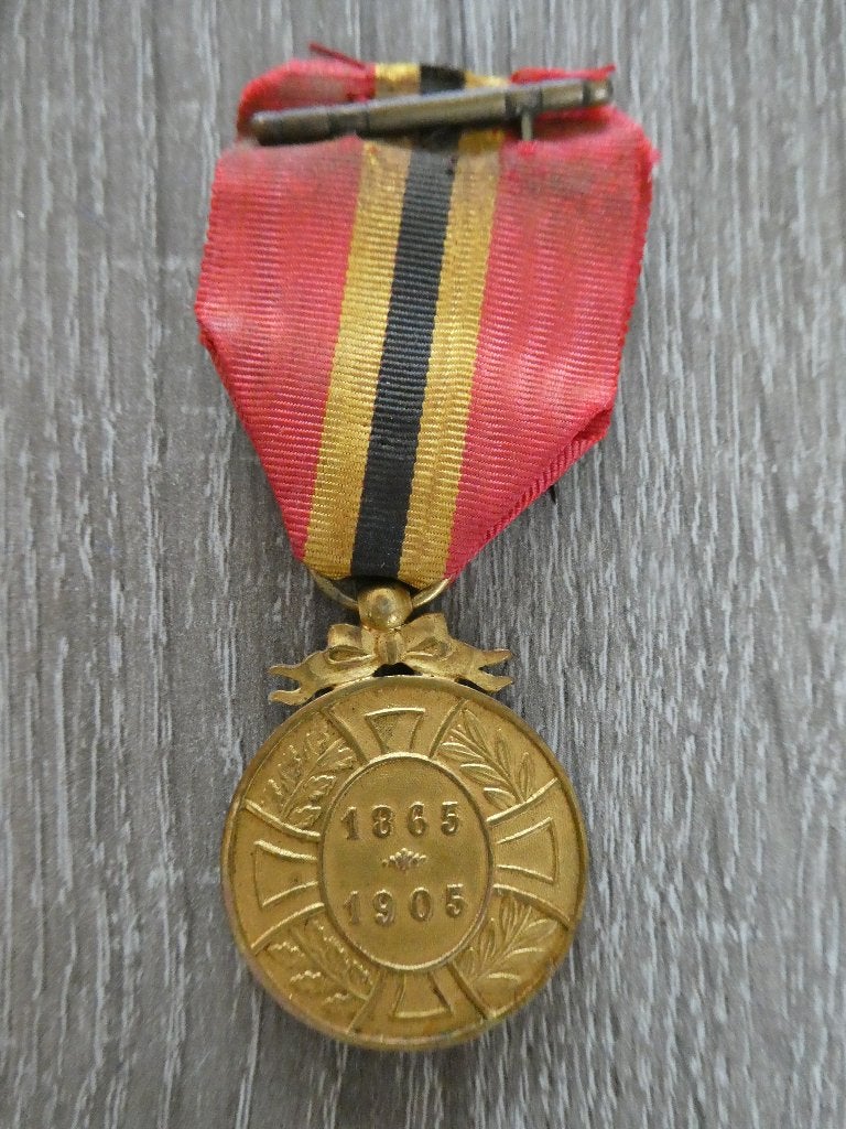 Belgische medaille 1865-1905, Ophalen of Verzenden, Overige soorten, Overige gebieden, Lintje, Medaille of Wings