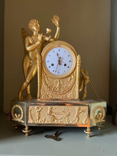 bronzen pendule, Antiek en Kunst, Antiek | Klokken, Ophalen