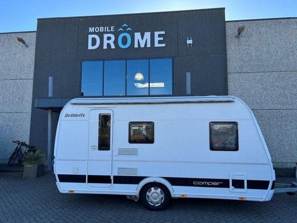 Dethleffs Camper 390 FS Mover amp; luifel, Bedrijf, Treinzit, Dethleffs, Schokbreker