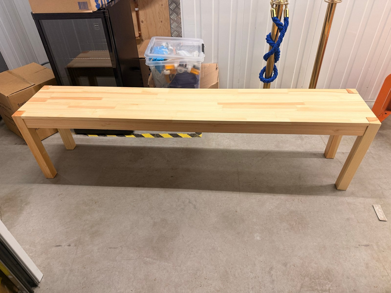 Houten bankje 180x45x35 cm, Ophalen, Gebruikt, Hout
