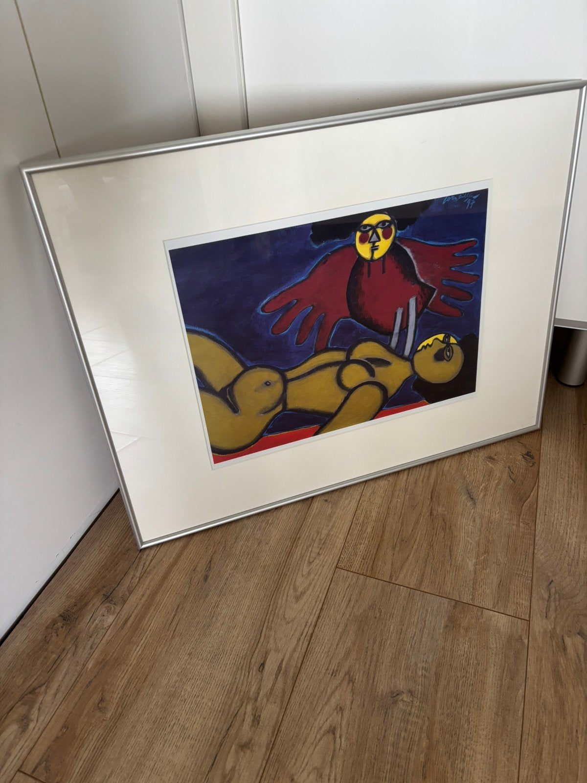 Kunstprint corneille uit 1997 in mooie lijst, Antiek en Kunst, Kunst | Litho's en Zeefdrukken, Ophalen