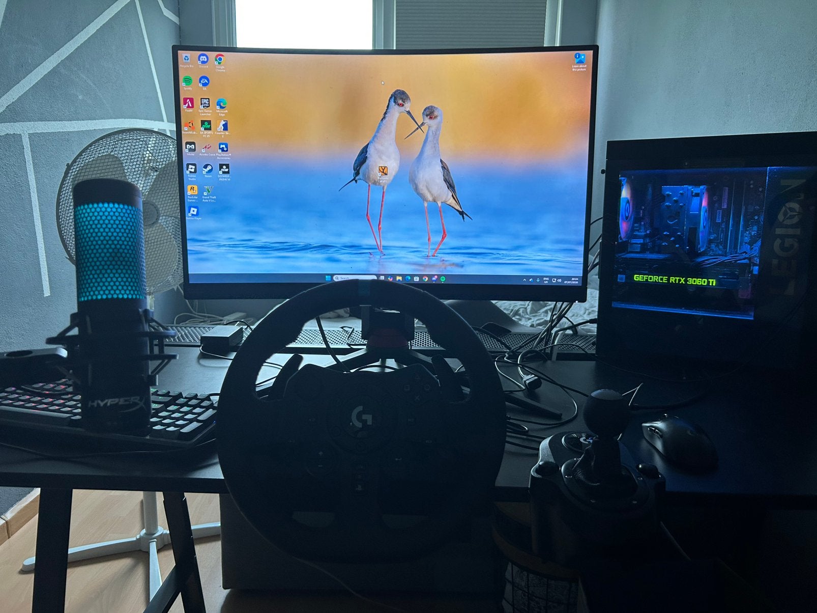 Computer setup perfect voor nieuwe games, Computers en Software, Desktop Pc's, 32 GB, Virtual Reality, Zo goed als nieuw, HDD