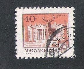 Hongarije; 2825 Stadsgezichten, Ophalen of Verzenden, Gestempeld