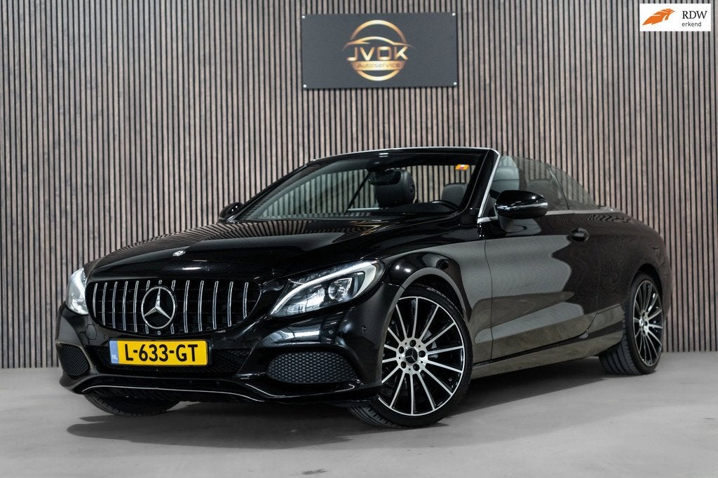 Mercedes-Benz C-klasse Cabrio 180 AMG Pakket LED BUR, Auto's, Automaat, Achterwielaandrijving, Gebruikt, Cabriolet