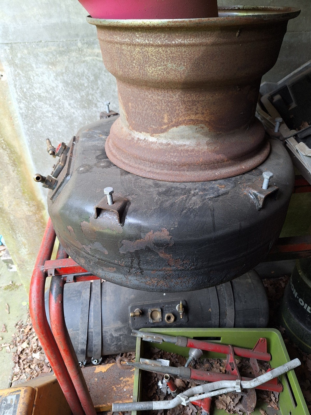 Lpg ringtank 69 liter, Ophalen