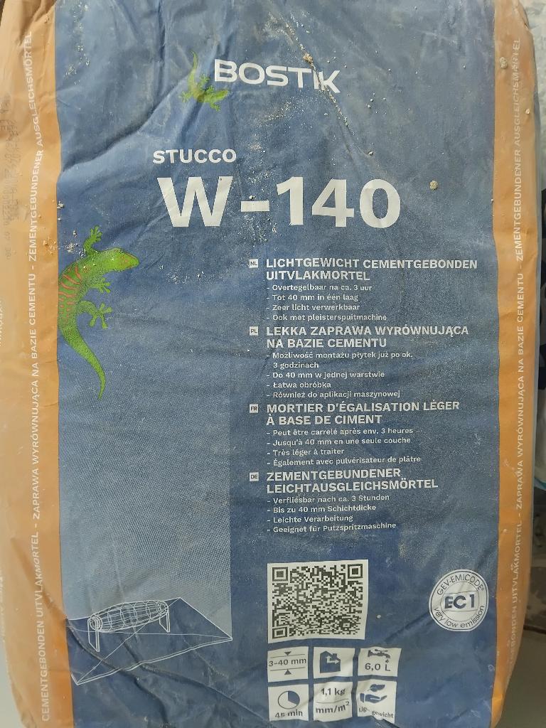 Bostic w140 stucco uitvlakmortel, Doe-het-zelf en Verbouw, Overige Doe-het-zelf en Verbouw, Nieuw, Ophalen