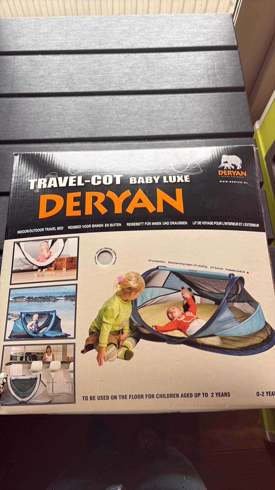 Deryan travel-cot baby luxe 0-2 jaar, Kinderen en Baby's, Babywiegjes en Ledikanten, Ophalen of Verzenden, Nieuw