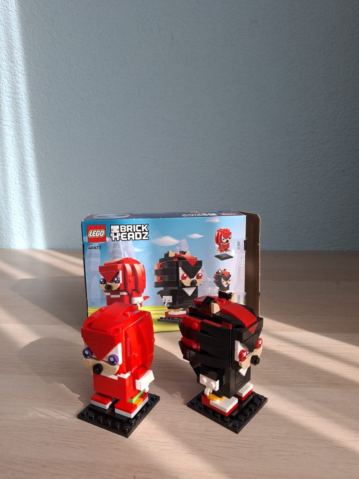 LEGO BrickHeadz Sonic the Hedgehog Knuckles & Shadow 40672, BrickHeadz, Lego, Ophalen of Verzenden, Zo goed als nieuw