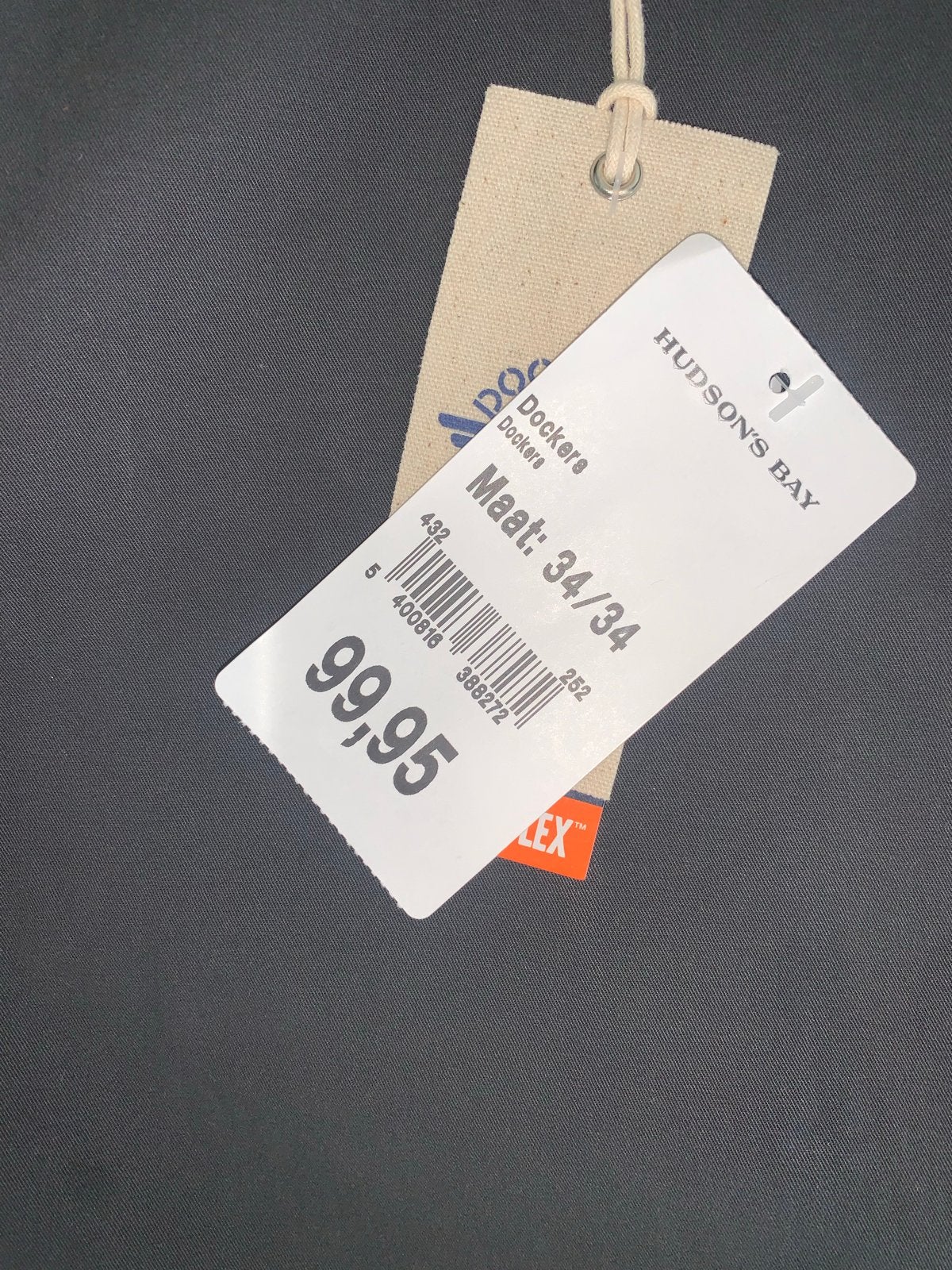 Nieuwe Dockers Alpha Khaki Tapered Fit Broek, Ophalen of Verzenden, Nieuw, Overige maten, Zwart