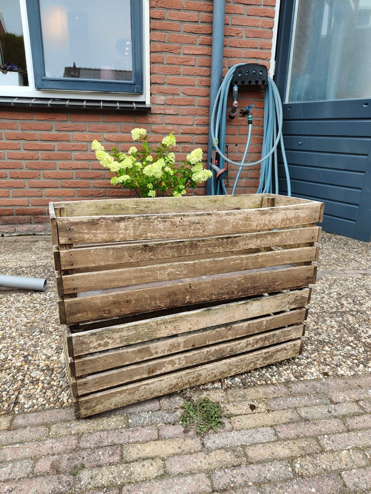 Twee Ikea plantenbakken, 75x27x25 cm, hout, Ophalen, Gebruikt, Rechthoekig, Hout